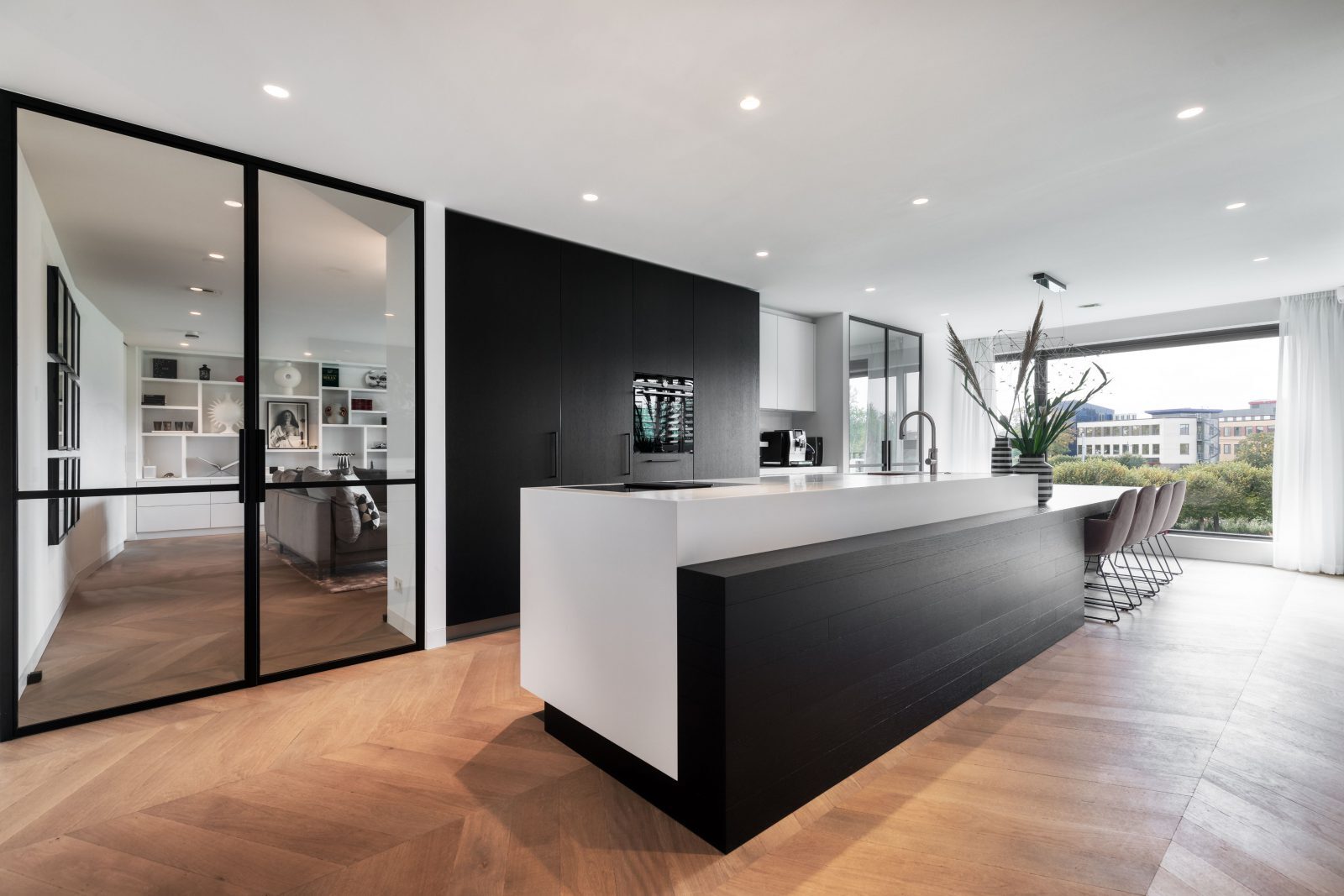Een luxueus contrast tussen donker en licht